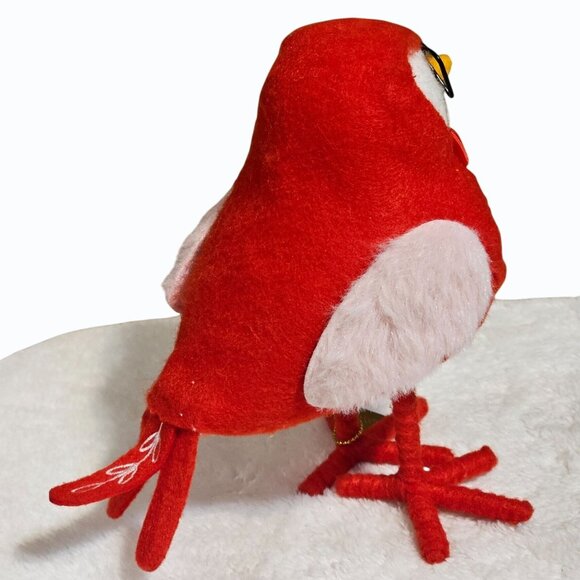 Target 2023 Spritz Fabric Valentine’s Bird Fledge with Heart Glasses w Gold Tag - Picture 6 of 10